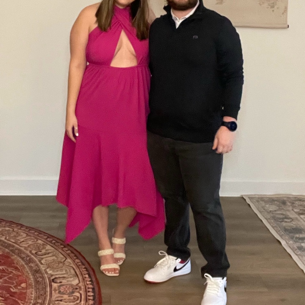 Vici Fuchsia Asymmetrical Dress